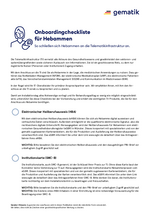 Checkliste Hebammen
