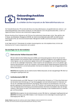 Checkliste Arztpraxis